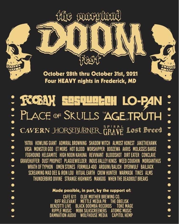In 4+ weeks we’re partying old school style! 2 venues across the street from each other w/ 50 bands! We offer shuttles to and from the venues & hotels. Super 8 of Frederick offers a 15% discount to MDDF attendees.
marylanddoomfest.com
#4daysofdoom