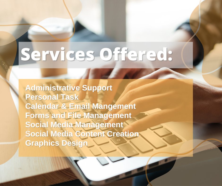 SayFitzVirtual's tweet image. Say Fitz Virtual Services offered 

#virtualassistantservices 
#virtualassistant 
#virtualassistantphilippines
#virtualassistantserviceprovider 
#sayfitzvirtualservices 
#graphicdesign
#virtualassistantjobs 
#socialmediabranding