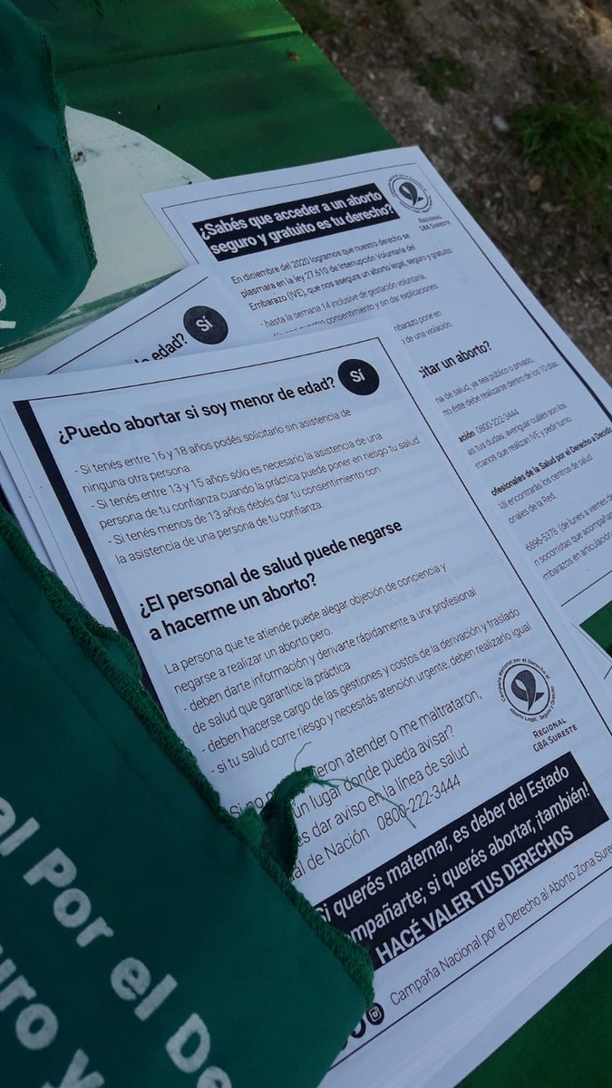 CampAbortoSures's tweet photo. #Berazategui
Rumbo al #28S exigimos el cumplimento de este nuevo derecho conquistado 💪🏽💚 el aborto voluntario #EsLey!!

@CampAbortoLegal https://t.co/bQ4Drl6e6C
