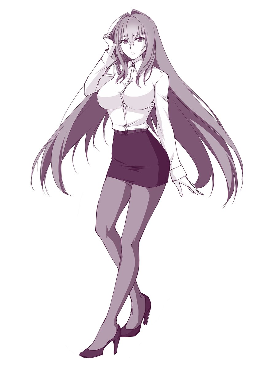 あまり描いてないですがこれは以前ファンボックス用に描いたR18漫画の導入部分漫画と理事長スカサハです。 #スカサハ師匠は良い 