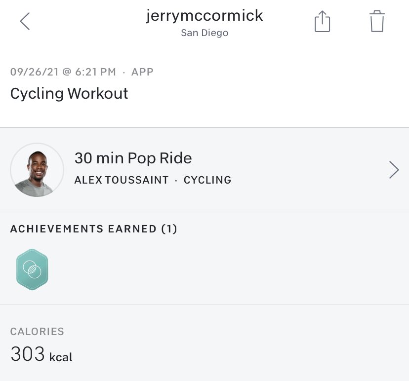 JerryMcCormick's tweet photo. I wasnβt feeling this but I got it done! Thanks @onepeloton #seejerrylose #solidseptember https://t.co/BauIOvwHUi