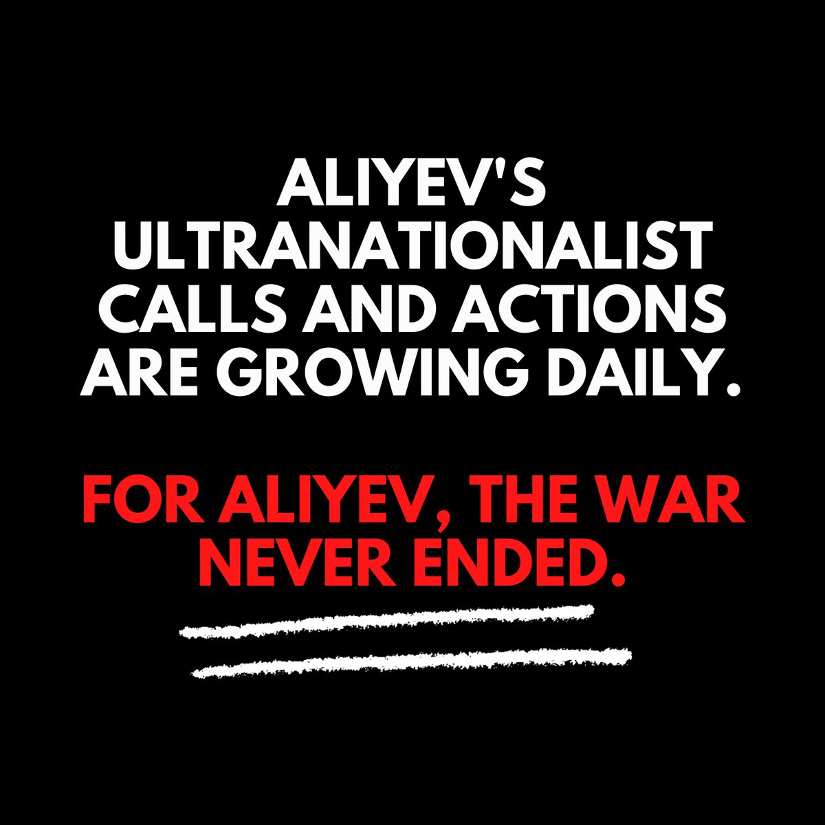 The war will never end unless Aliyev is held accountable for his actions! #StopAliyev