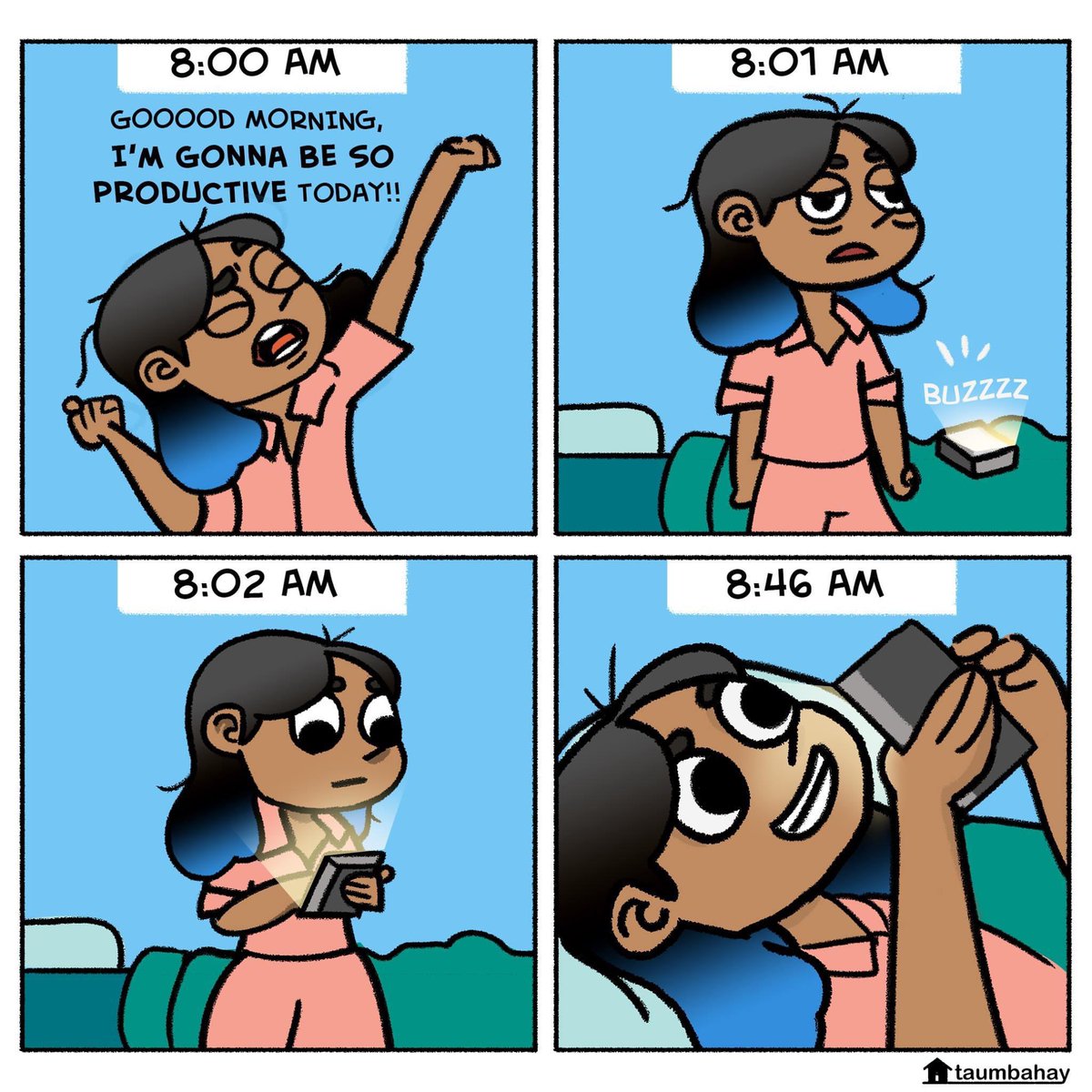taumbahayph's tweet photo. After ng lindol and ulan, may everyone be as productive as Inah today. #taumbahayPH #comics #comicstrip #mondayblues https://t.co/tEBBUy35qN