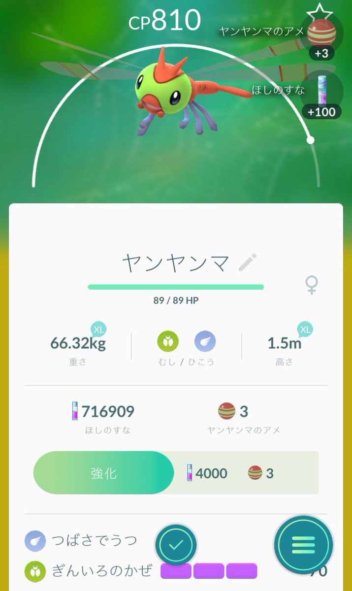 ポケモンgo ヤンヤンマの入手方法 能力 技まとめ 攻略大百科