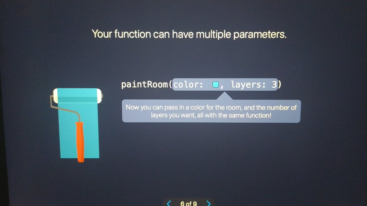 Alech8six's tweet photo. Parameters, ......so far this goes hand to hand with #100DaysOfSwiftUI, up to Day #5, Now I feel a lot more confident to go over Closures again! https://t.co/zt3tjGh8Ox