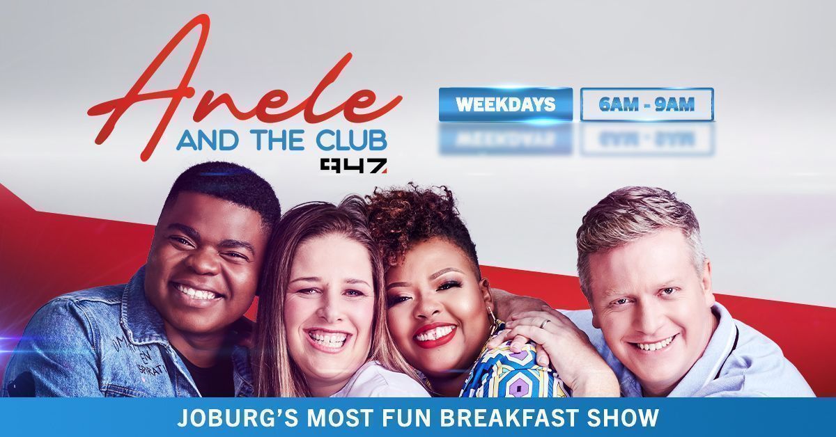 AneleAndTheClub's tweet photo. Good morning! It's time for #AneleAndTheClubOn947! 😎
TODAY
6:05 #15SecondChallenge⏲️
6:44 R10,000 Pop Quiz with @StandardBankZA✅
7:35 #SmallTalk🗣️
8:11 Classic Or Not📀 https://t.co/ThnvGsmazx