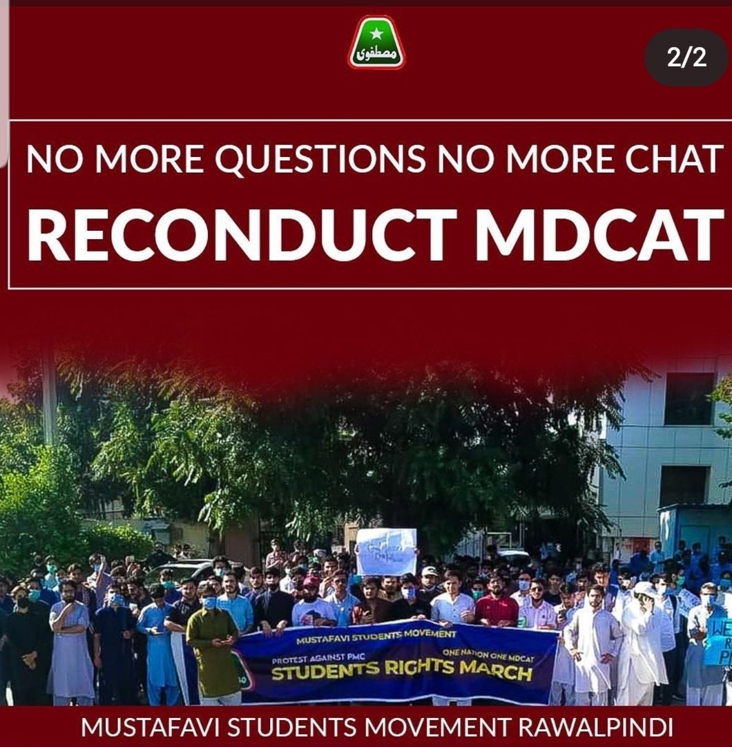 GandapurPAT's tweet photo. Today the PTI has lost the VOTES of 200,000 Students who took the FAKE MDCAT exam, where there were Gross Irregularities in the exam. PM should ask the relevant  Authorities to cancel this exam &amp; RECONDUCT it. @ImranKhanPTI #MdcatStudentsAtDChowk https://t.co/VmoKZl4zcI