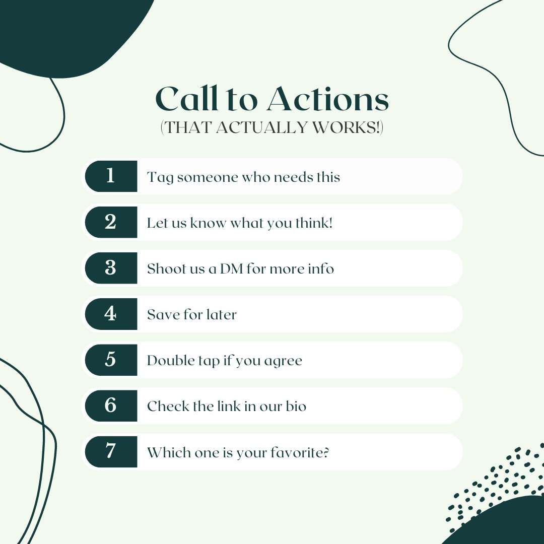 simply_eya_'s tweet photo. 𝐂𝐚𝐥𝐥 𝐭𝐨 𝐀𝐜𝐭𝐢𝐨𝐧𝐬 🗣️ (𝘵𝘩𝘢𝘵 𝘢𝘤𝘵𝘶𝘢𝘭𝘭𝘺 𝘸𝘰𝘳𝘬𝘴!)
Using CTA is a simple way to stand out online because it drives engagement. It's important to note that in order to get something, you have to ask for it.
#socialmediamanagement #smmtips #smmanager https://t.co/2bGDXyy0hs