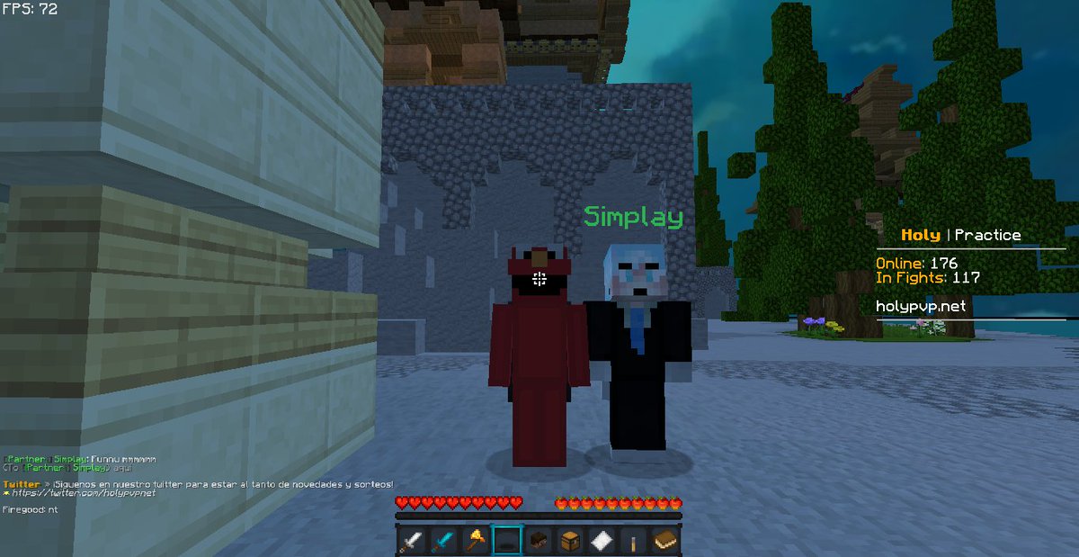 Elmocrack1's tweet photo. Grande @Simplaayy por la fotito, capaso. Me saludas a @ImSecreh el muy bandido no me dio la foto que le pedi @holypvpnet #Practice #Minecraft #HCF #Elmocrack https://t.co/kIFjINcTD0