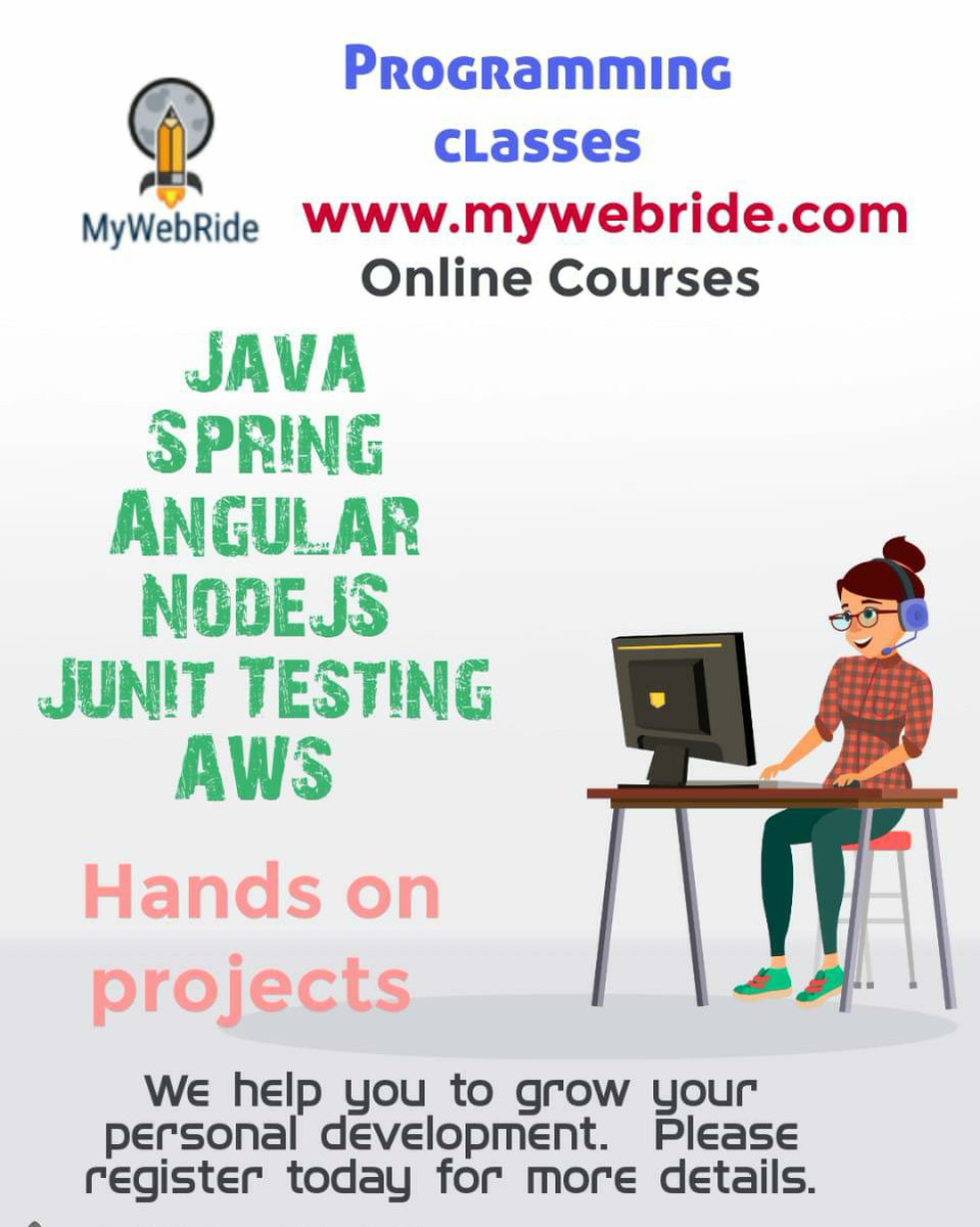 our upcoming classes are here.
please contact us for more details. 
mobile: 9882 520 530
#mywebride #programming #digitalmarketing #website #webdevelopment
#jobopening