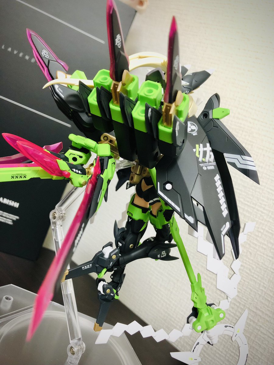 inayama's tweet photo. 朱羅玉藻やっと完成。前回のマガツキでロケテした甲斐あって完成度が上がってかなり満足。とりあえず掛かる時間は無視して仕入れた知識で出来そうな事は全部試してみた。次は再販されるならスサノヲかな〜 https://t.co/X7tRBbyptm