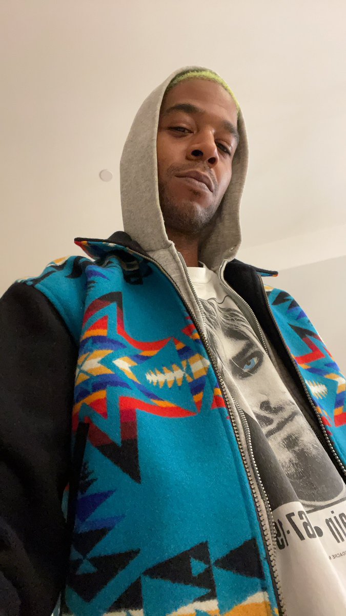 KiDCuDi's tweet photo. Ive had this jacket for 11 years!!  Do u know what video I wore this in??  I wanna see where the die hard fans are at 😈 Send me flicks showin me where uve seen it. https://t.co/LVq0HLtsuY