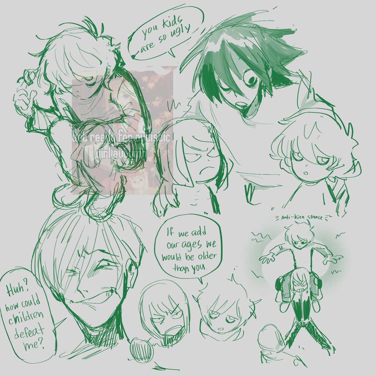 death note shit between work 