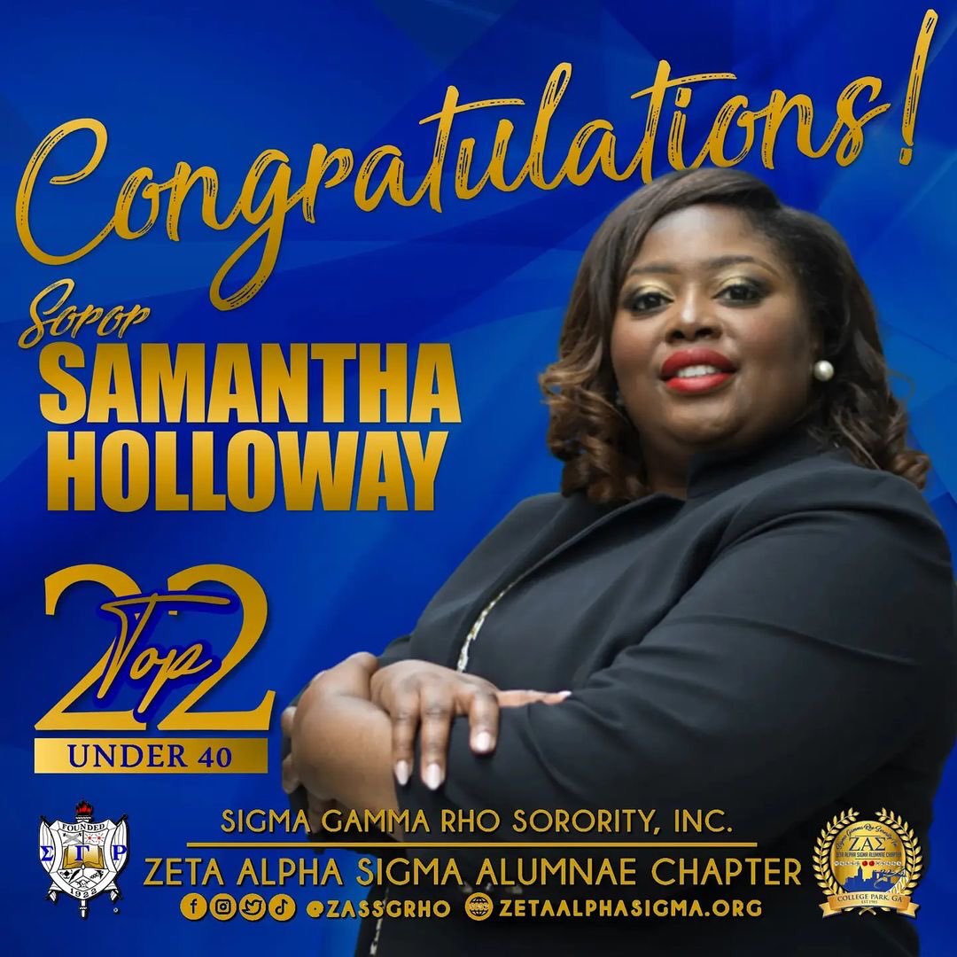 ZASSGRHO's tweet photo. It is our pleasure to acknowledge and celebrate the recognition of our immediate past Basileus @samantha_esq22 and current Epistoleus and Centennial Events chair @EmbracingEmoC on their recognition as 2021 Top 22 Under 40! #ZASdoesitbest
#sigmagammarho #sgrho #top22under40 https://t.co/ESRZuqcphz