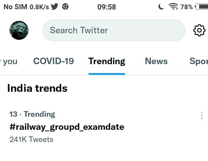 Sanjays41294804's tweet photo. #railway_groupd_examdate
#railway_groupd_examdate

We're Trending at #12
With 200k+ tweets

Let's make it #1
Retweet 🔁 more and more 
#railway_groupd_examdate https://t.co/GcPBvTcGcV