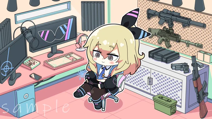 Vpro所属の栗栖リギル様の待機画面用アニメーションを作らせて頂きましたー。下記URLの配信から早速使って頂いておりますので是非そちらから動く所もご覧ください!  