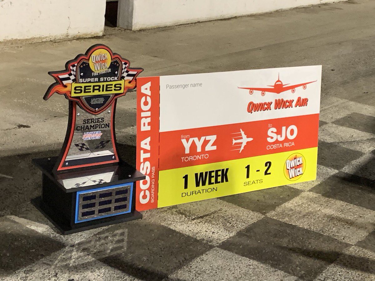 Racetimeradio's tweet photo. Winner in the 2021 @QwickWick super stock series #LaneZardo No.36/🏁🏆 @Zardo_46 &amp; 2021 Champion - wins trip too 🏖 https://t.co/7o6WuNmNNj