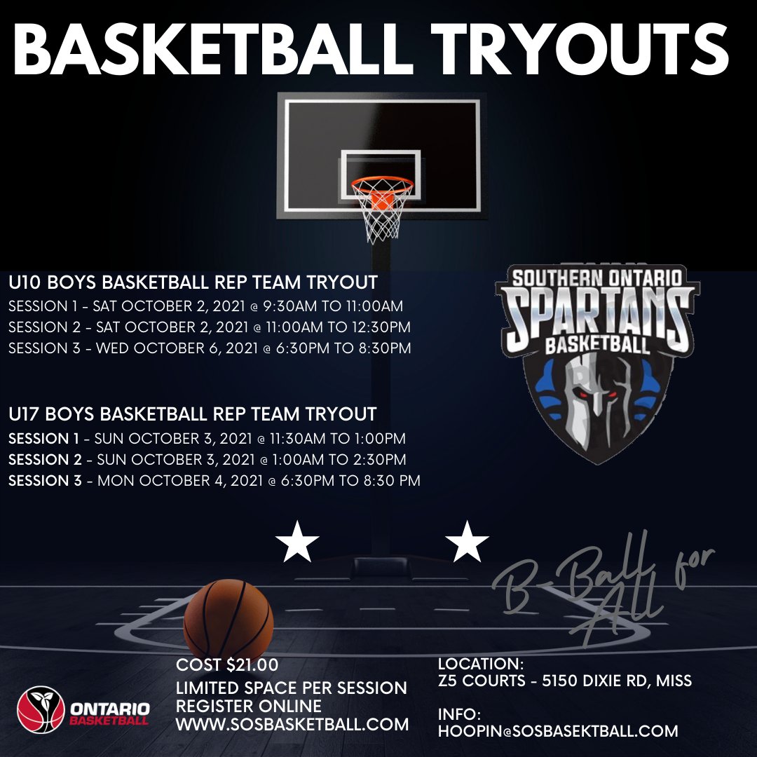 21hoopsbball's tweet photo. U10 Boys Basketball Rep Team Tryout
U17 Boys Basketball Rep Team Tryout
All Tryouts at:
Location: Z5 Courts - 5150 Dixie Rd, Mississauga
Cost: $21.00
Register online at:
https://t.co/E3ImHF4lKi
Strict Covid Rules in effect https://t.co/x0M0No5jcw