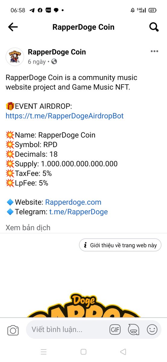 TnVlog8's tweet photo. @RapperDoge_Coin @SLIM_MEYO @big_data_kane  @airdropinspect 

0xA0628233E533aCe34649DFf5B018a714A05eE0F7 https://t.co/b2cV5Y5KKR https://t.co/UnCr7e23z0