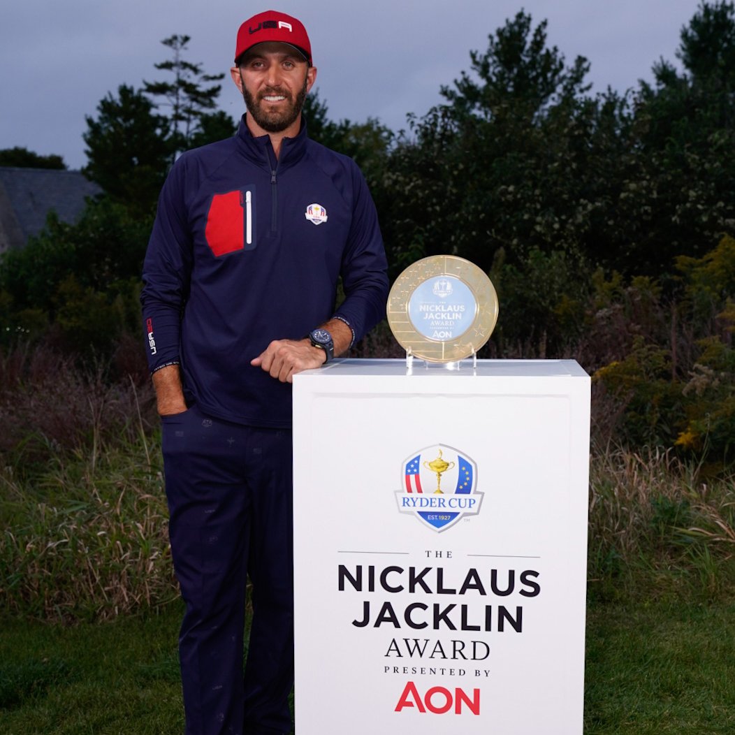 Congratulations to the winners of the inaugural Nicklaus – Jacklin Award presented by Aon 🤝

<a href="/DJohnsonPGA/">Dustin Johnson</a> and <a href="/TheSergioGarcia/">Sergio Garcia</a>. 

#RyderCup | <a href="/Aon_plc/">Aon</a>