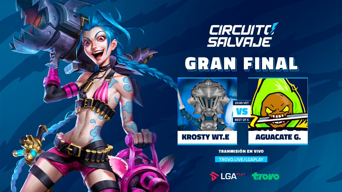 LGAplay's tweet photo. 🔴En vivo

Damos inicio a la Gran Final del #CircuitoSalvajeWR junto con @elyucaWR y @drekthar29 ¡Ven a verlo!

@FlamingEsport 🆚 @AguacatesGaming
📺https://t.co/6VL8UCSwzj

Sponsored by: @trovolive | @TrovoLatam https://t.co/KWRJOumw1M