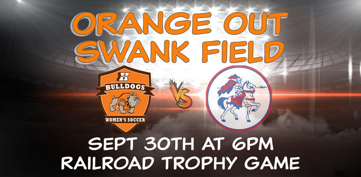 HEATHHSGIRLSSO1's tweet photo. ๐จShowdown Thursday at the Swank๐จ
๐2nd annual Railroad Trophy game๐
Theme: Orange Out ๐
#DefendTheTrophy #RivalryGame
@HEATHHS_AD @_HHSDOGPOUND @heathhsbulldogs @LsportsLc https://t.co/6ejdad5CnA