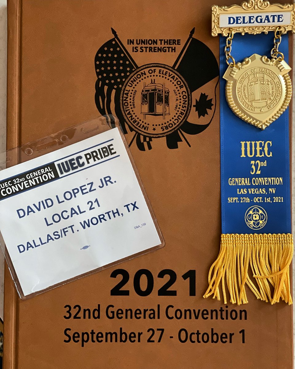 David_LopezJr's tweet photo. Time to get to work!! I’m very proud to represent Local 21 at the IUEC 32nd General Convention!! #Local21 #Thefutureisnow #leadfromthefront #twindadplus2 #IUEC #WeBuildTx #TxLabor https://t.co/nYVOutMTZO
