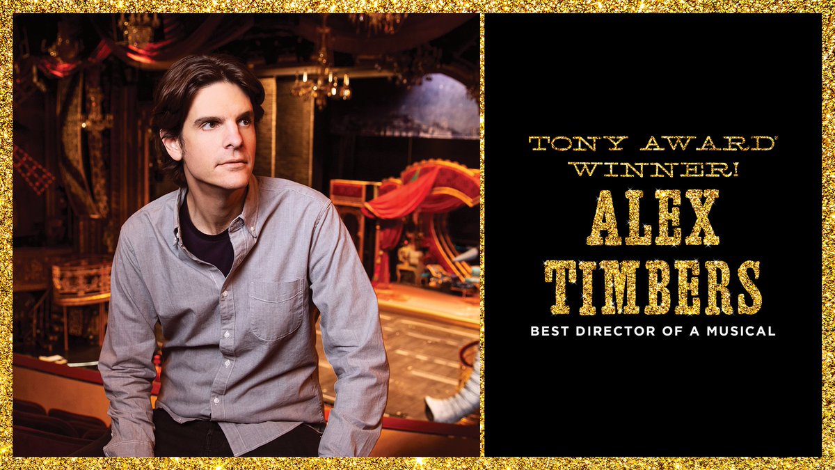 MoulinRougeBway's tweet photo. Congratulations to the wonderful Alex Timbers on his Tony Award® win for Best Direction of a Musical! https://t.co/UO8EAD7TW7