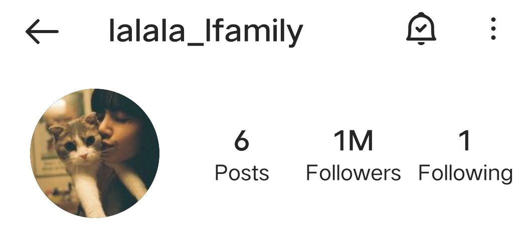 LiliesHome_'s tweet photo. Instagram lalala_lfamily surpassed 1 million followers

🔗https://t.co/P4W45auML2

#LISA #LALISA https://t.co/MhQsmSbmuj