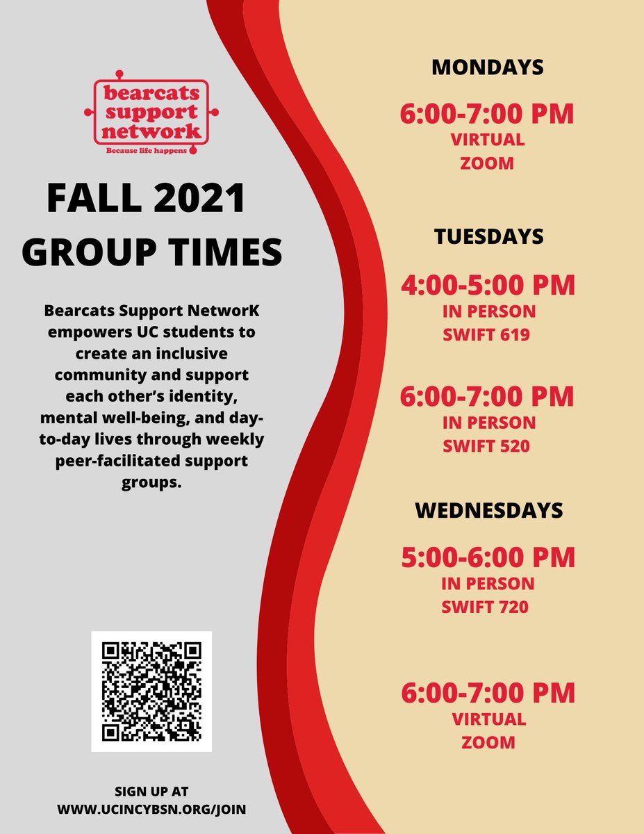 Bearcats Support Network - sign ups are OPEN!