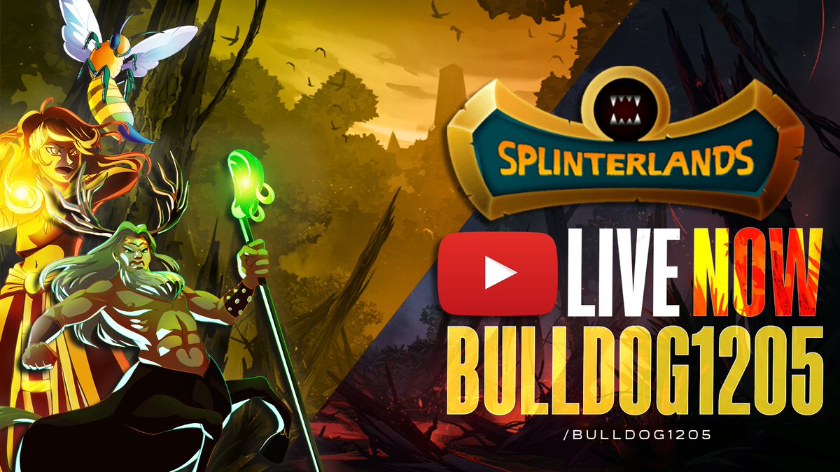 bulldog1205's tweet photo. It's that time again! I'm streaming in Champion on Twitch! We've got 2 beta packs to give away, and I'll add in another Untamed pack if we hit 200 on stream or 125 total subs! Let's go! #Splinterlands https://t.co/bWJOHNTPgI https://t.co/AEEwgmtkkY
