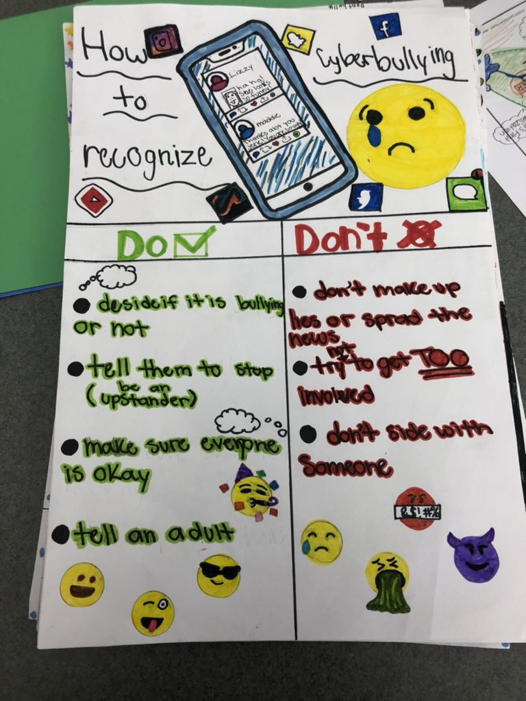 DyAnn_Donnell's tweet photo. Buljan Bulldogs Stand Up! We completed our SEL unit on bullying. Here are a few posters. #buljanpride #rcsdchampions https://t.co/iq2FpfQzAW