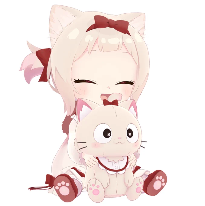 ひよのぬいぐるみ見せてあげるー!
いつも背中にいる猫のひよだよ(*ˊ˘ˋ*)♡
#おはようVtuber 