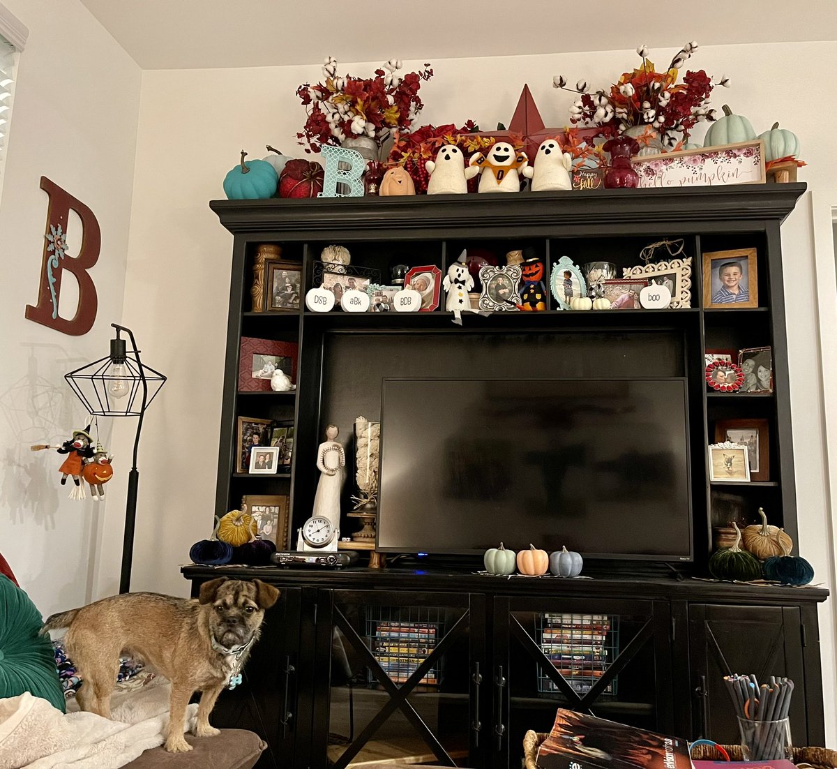 akbowles77's tweet photo. The joys of decorating an apartment… 😉 Happy Fall Y’all! 💛🍁🍃🍂🎃👻🧙🏻♀️🧡 #quickandeasy #notenoughroom https://t.co/tw0UnqI8qA