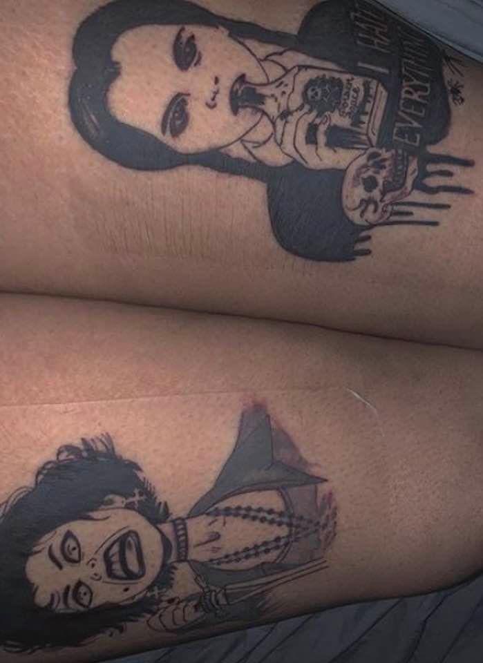 Th0rn333's tweet photo. I love them #nancydownes #nancy #thecraft #thecraftmovie #wednesdayadams #wednesday #theadamsfamily #theadamsfamilyvalues #tattoo #tattoos #horror #goth #witches https://t.co/FcGnH9susY