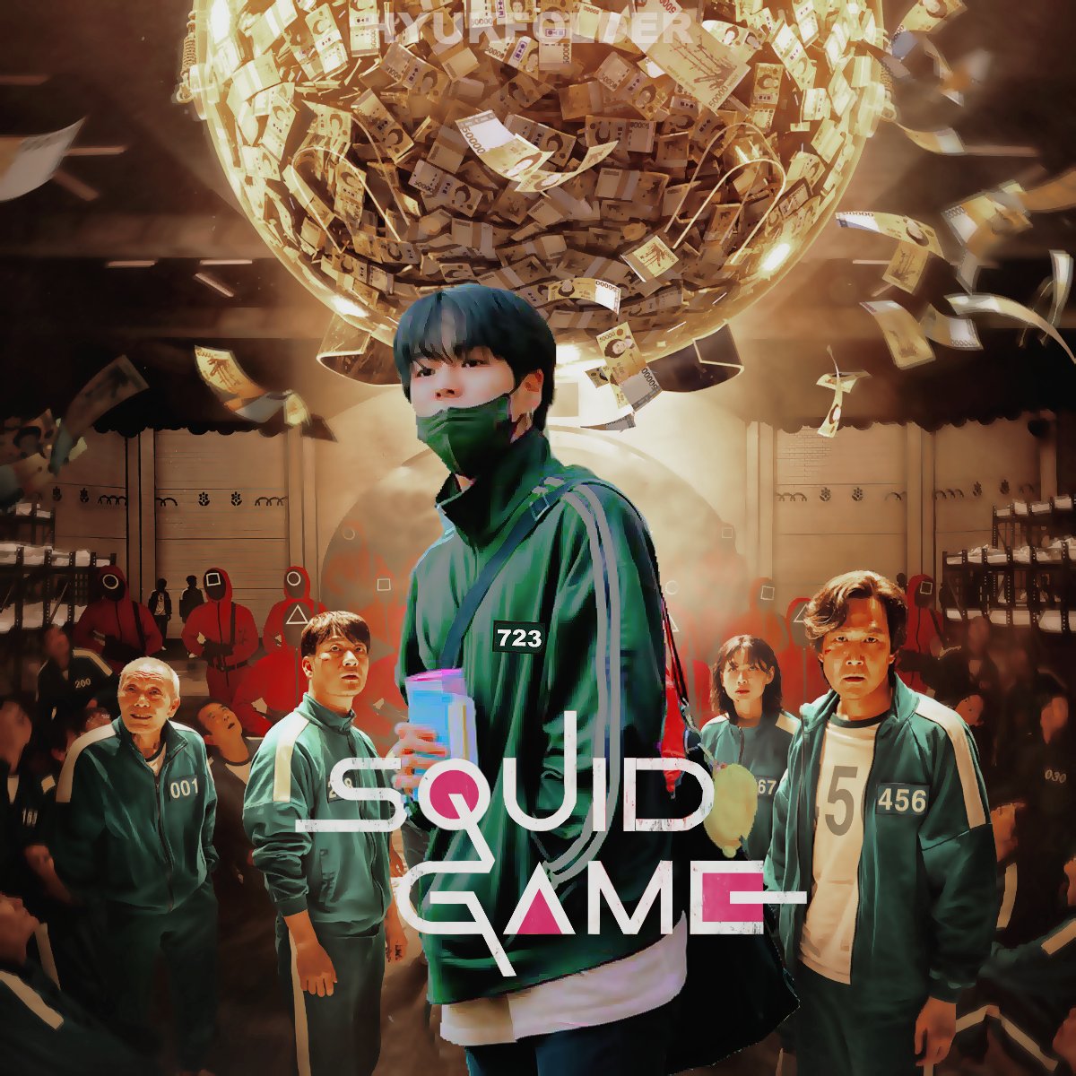 HYUKFOLDER's tweet photo. #YOONJAEHYUK for #SquidGame: player number #723 https://t.co/gE1FxtSHO5