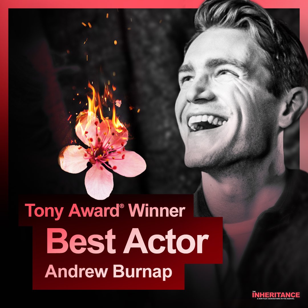 Our very own @mcdrewbur has just received the Tony Award for Best Performance by a Leading Actor in a Play! #TonyAwards