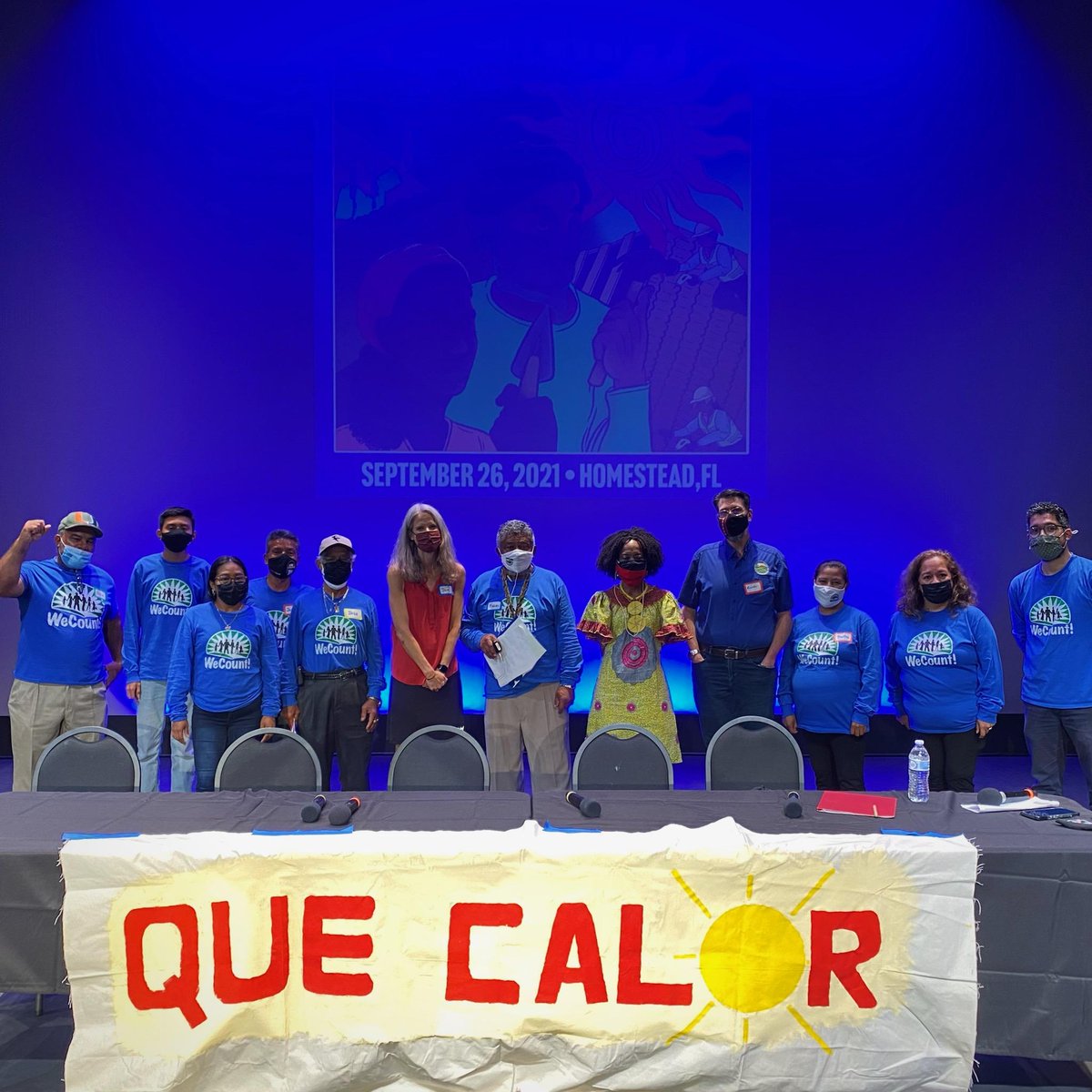 WeCount_Fl's tweet photo. Tonight, we hosted a powerful #HeatAssembly with outdoor workers and allies across South Florida! Our #QueCalor campaign is just getting started and we won't stop until we win life-saving heat protections for outdoor workers: water, shade, and rest! βοΈ https://t.co/es4O3bUro3