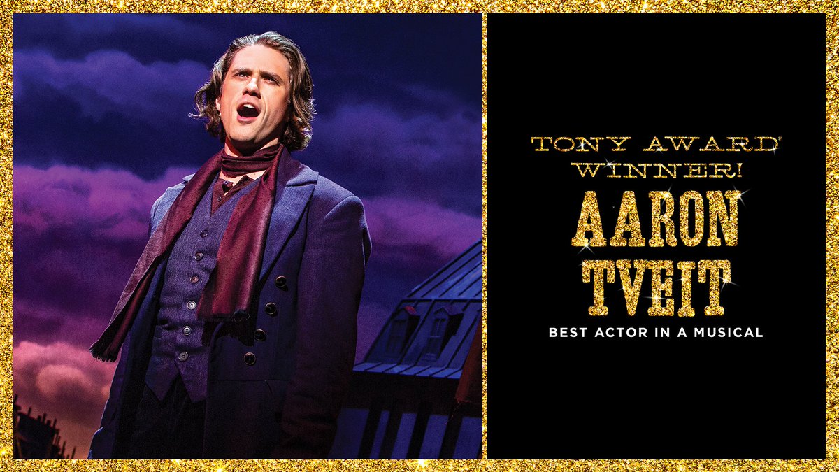 MoulinRougeBway's tweet image. Congratulations to the incredible Aaron Tveit on his first Tony Award® win for Best Actor in a Musical!