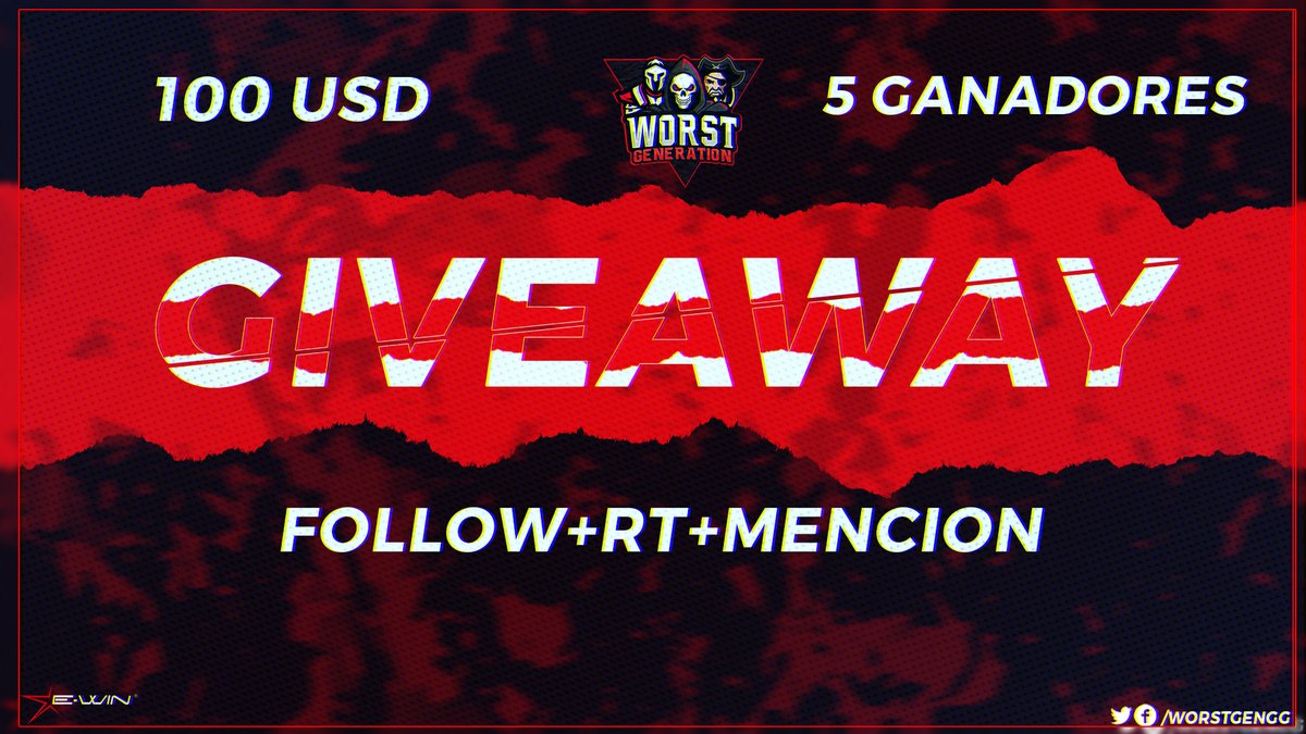 🎁SORTEO🎁
💸100 USD💸
Nuevamente por el apoyo les agradecemos y queremos volver a darles algo!
El premio será dividido entre 5 GANADORES
🔴RT al post
🟣Follow a la pagina y a <a href="/SilentDeathGG/">IamSilentDeath</a> 
🔴Mencionar 2 amigos
Los ganadores se daran el dia 15 de octubre!📈
#Sorteo #GoWorstGen