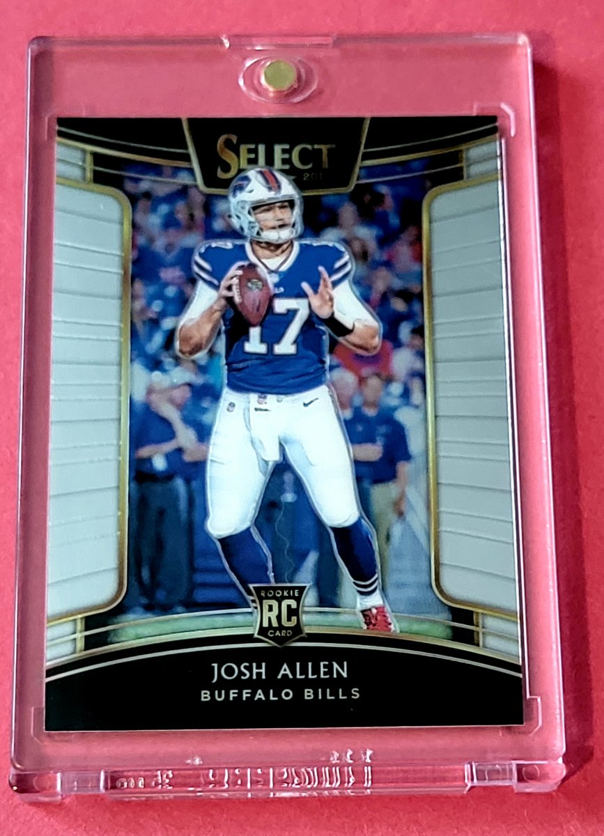 BuffaloInBoston's tweet photo. Giveaway 58. Yup. Josh Allen. QB 1st place Buffalo Bills. 

1 winner will get a 2018 Panini Select RC. 💥 

Follow me if you are not, retweet and like for a shot. 

Winner announced on Tuesday 9/28 at 8pm EST. Goodluck 👍 https://t.co/GoeZ85jRT3