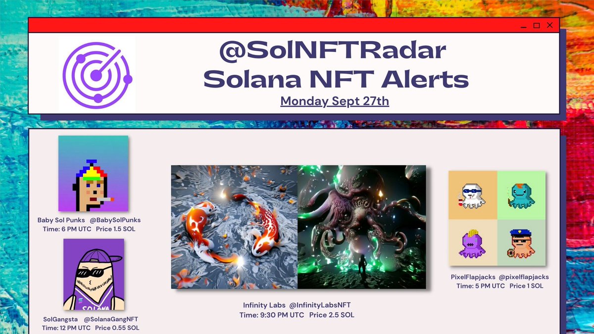 Solana (NFT, Memecoin, Airdrop) Radar tweet media