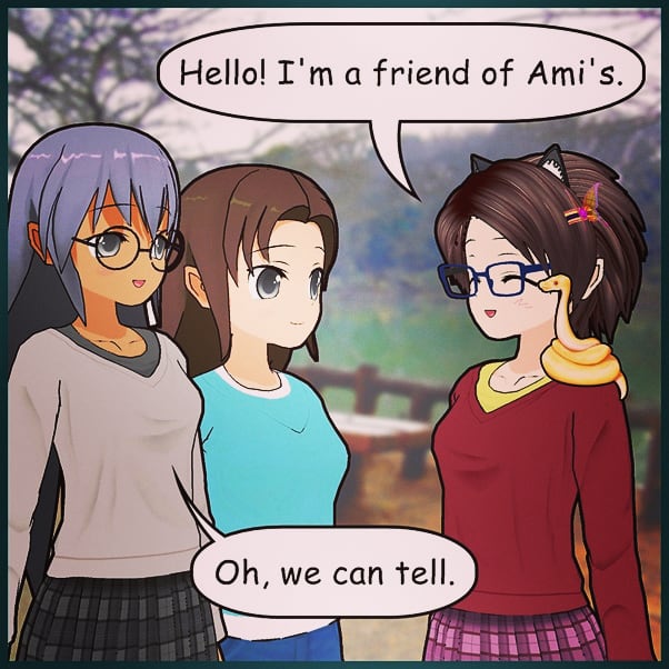MitchieHano's tweet photo. Fellow wildlife biologists know I take my wildlife with me 😉 Cute snek by @EloraDoodles
🐈~💜~🦈
~[Deviantartists]~
Mitchie hair by NadeHakashi
Butterfly clip by Daiger1975
~[Tags]~ #comipo #comic #snake #ballpython #albinoballpython #pinstripeballpython https://t.co/6QCM83LYIr