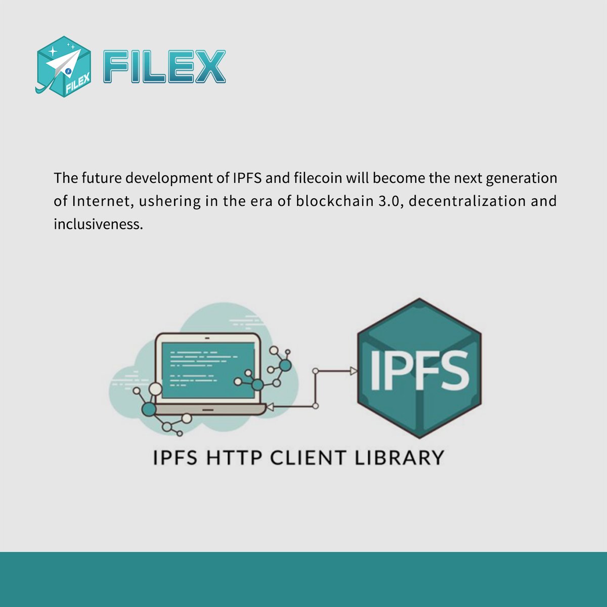 CloudFilex's tweet photo. The future development of IPFS and filecoin will become the next generation of internet, ushering in the era of blockchain 3.0, decentralization and inclusiveness.
#Filexcloud #filecoin #IPFS #blockchain https://t.co/eQdt88DqsE