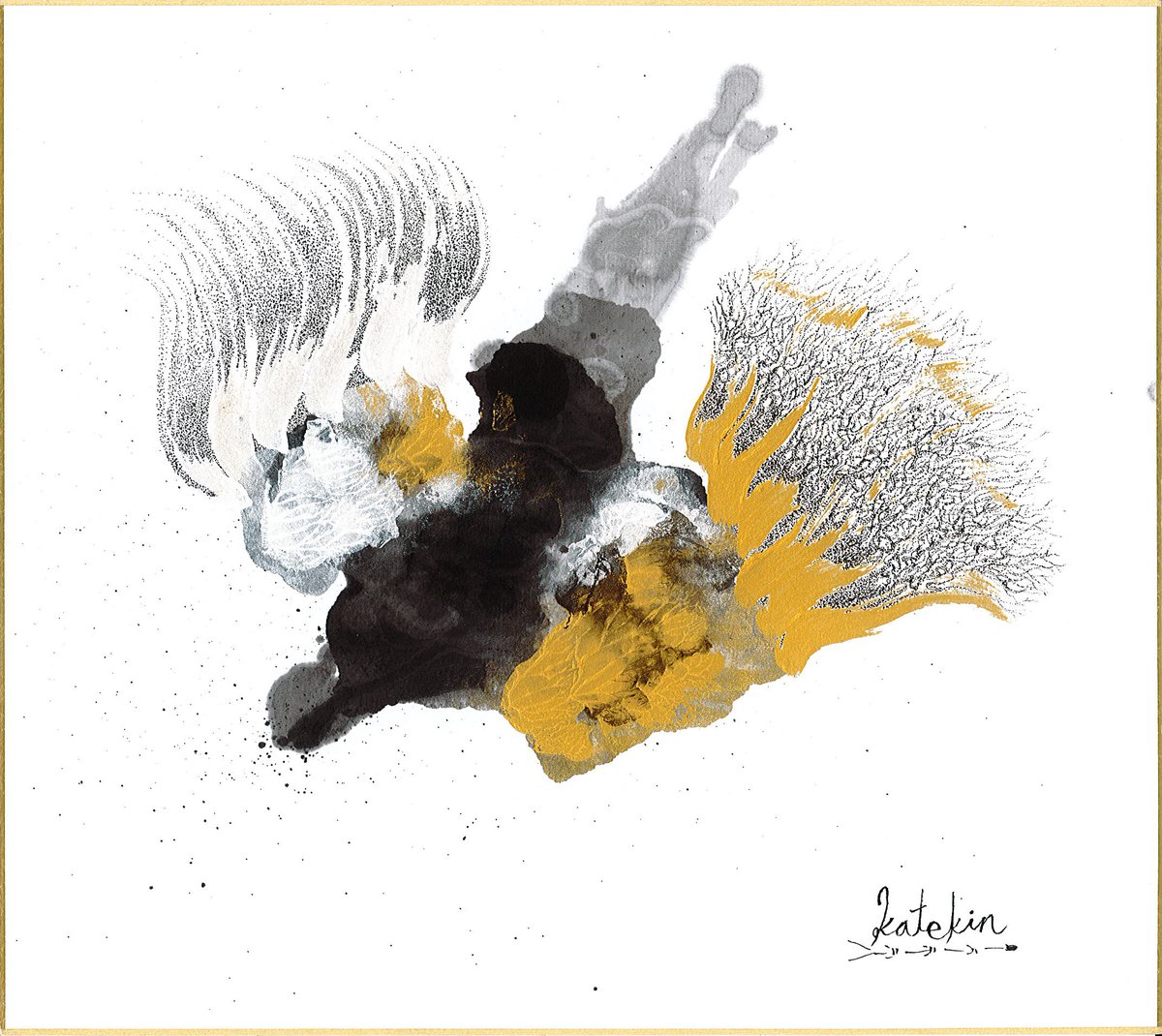 kochishi_shakyo's tweet photo. 現代アーティストのkatekinさんから作品が届いたワン!
「希望が舞い降りる時」
希望を持っていれば、それを希望と捉えることができる。
実物はキラキラでもっと美しく奥ゆかしい作品だワン🐶✨✨✨
#高知市社会福祉協議会
#社協
#高知市
#チャリティ
#現代アート
#katekin https://t.co/pvyl7fFfe0