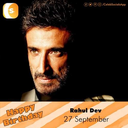CelebSocialsApp's tweet photo. #CelebSocials wishes a Very #HappyBirthday to Rahul Dev Join: https://t.co/trlJuOjo0z #HBDRahulDev #RahulDevBirthday #BirthdayRahulDev #Congrats #RahulDev #happybirthdayRahulDev #actor @RahulDevRising https://t.co/UX1XfSTYa8