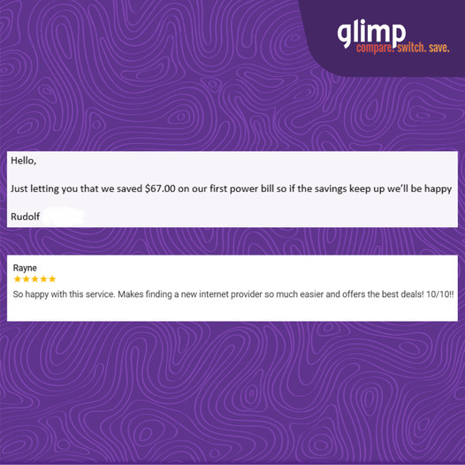 GlimpNZ's tweet photo. Don't miss out on the best Power deals! Make it a habit to compare plans in your area. No service interruptions when you change providers.

It's #safetoswitch with glimp! 🥝https://t.co/vGbm1U2Rke
.
.
.
.
.
.
#nz #newzealand #nzlockdown #aotearoa https://t.co/MAs904kfL8
