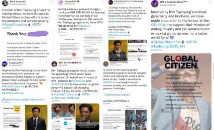 VBTSBolivia's tweet photo. 📰
Inspirados por el discurso de la ONU y la actuación benéfica donde #BTSV brindó consuelo, muchos de sus fans participaron haciendo donaciones a "2021 Global Citizen LIVE" para ayudar a acabar con la pobreza, proporcionar vacunas y algunos también hicieron donaciones a UNICEF. https://t.co/VwLwXaV46y