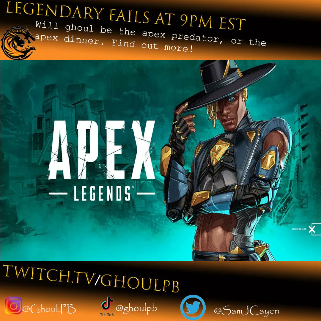 SamJcayen's tweet photo. Sorry everyone, I'm having technical difficulties so game change! Come watch me be the apex Desert 😅
https://t.co/VEciGzhE0L
#twitch #streaming #ghoulpb #apexlegends #pewpew #failtime https://t.co/EW5El2fBfM