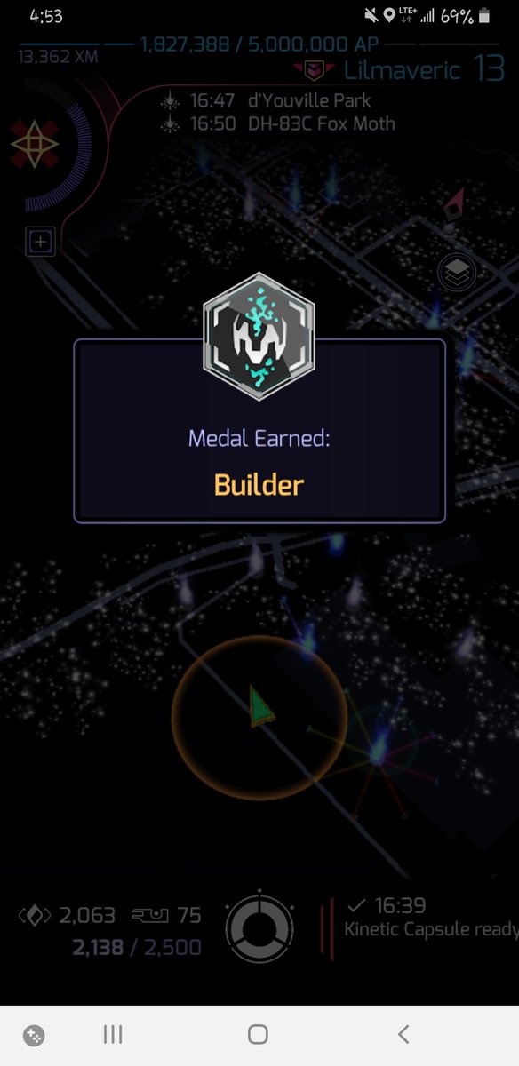 lilmaveric87's tweet photo. I may never walk again 😅 This was very difficult fitting it in with a 100+ hour work week and very rainy weather  @ingress @NianticThia #optimakineticchallenge Managed to Plat the builder too.  I may lay low for a while now.. #canada #ontario https://t.co/PnrUr8EuZO